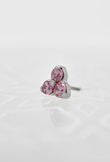 Industrial Strength Industrial Strength 2mm Tri Gem Pink CZ ti