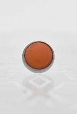 Neometal 5mm Salmon Coral Cabochon Ti