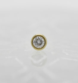 Modern Mood Modern Mood 1.25mm Solitaire Reitz  White Diamond YG