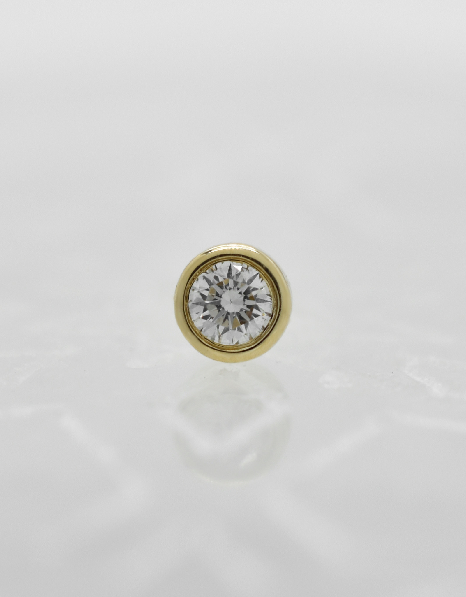 Modern Mood Modern Mood 2mm Solitaire Reitz  White Diamond YG