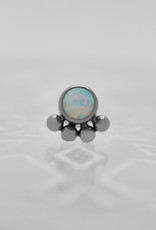 Leroi Leroi 2.5mm 11HC-5 Captive Gem with White Opal Ti