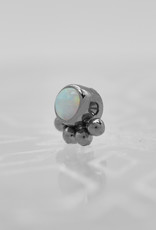 Leroi Leroi 2.5mm 11HC-5 Captive Gem with White Opal Ti