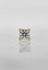Buddha Jewelry Organics Buddha 2mm Prong with White Diamond YG