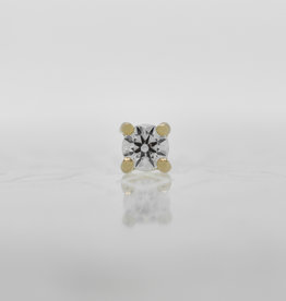 Buddha Jewelry Organics Buddha 2mm Prong with White Diamond YG