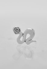 Modern Mood Modern Mood Viper Mini Snake White Diamond High Polish WG