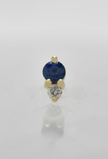 Modern Mood Modern Mood Pippa Diamond with Blue Sapphire YG