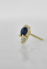 Modern Mood Modern Mood Pippa Diamond with Blue Sapphire YG