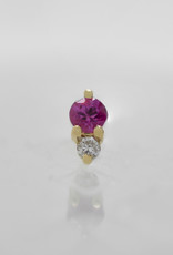 Modern Mood Modern Mood Pippa Diamond with Pink Sapphire YG