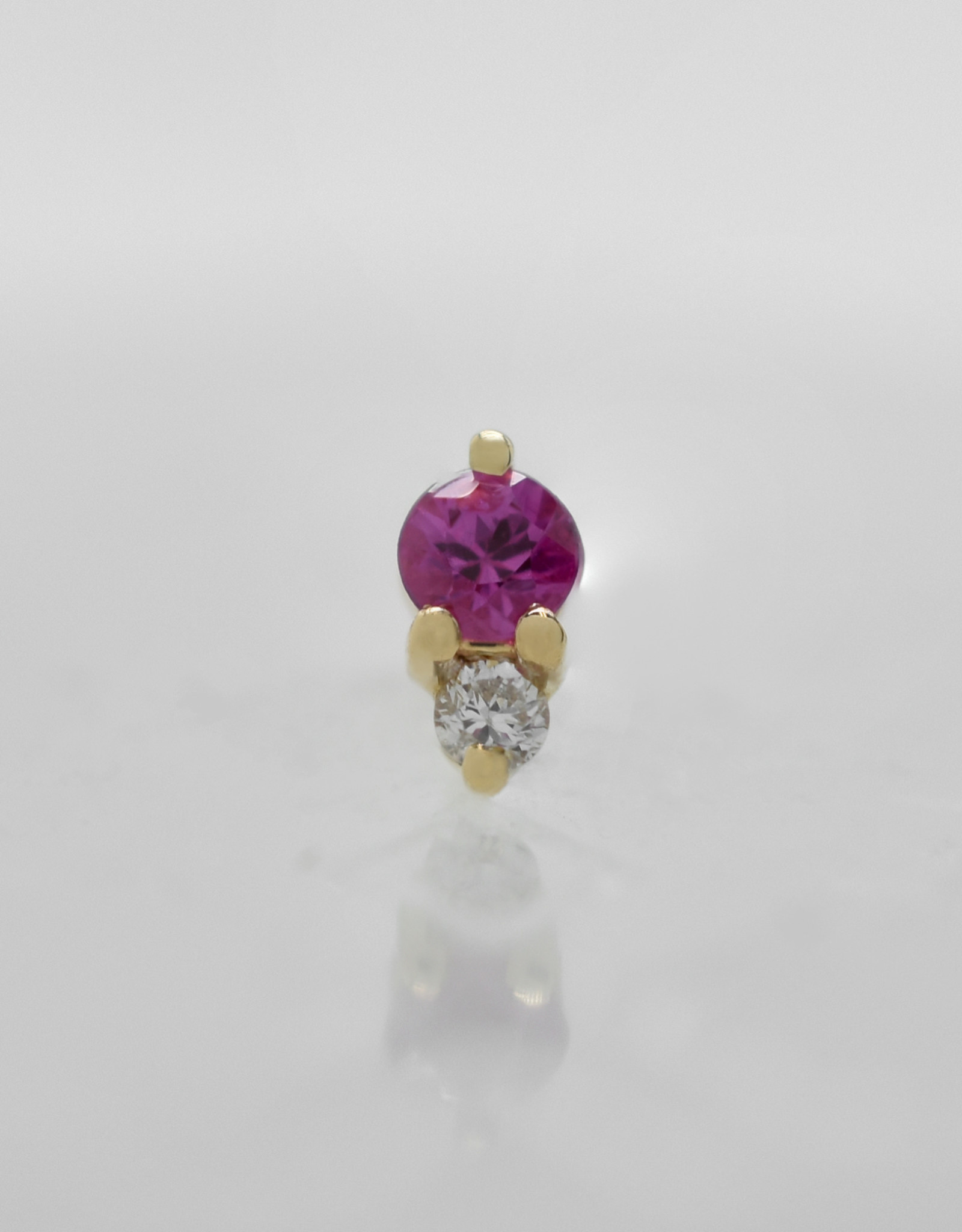 Modern Mood Modern Mood Pippa Diamond with Pink Sapphire YG
