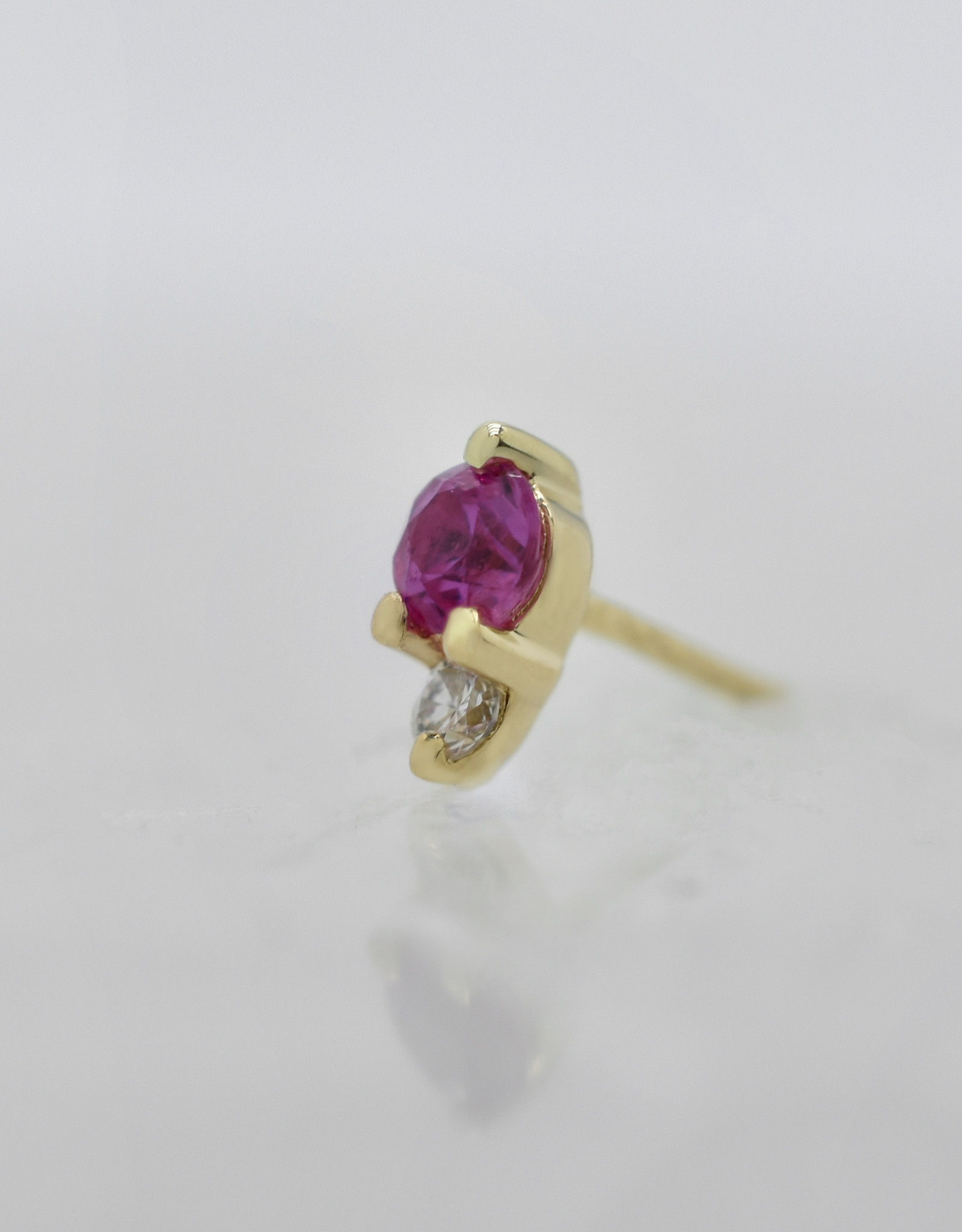 Modern Mood Modern Mood Pippa Diamond with Pink Sapphire YG