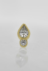 Anatometal Anatometal Icon with White CZ YG