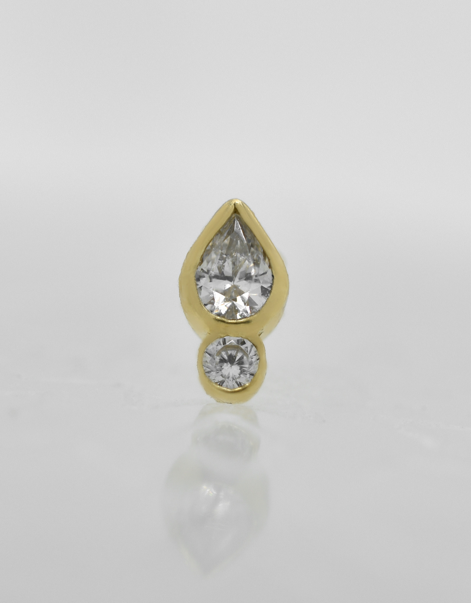 Anatometal Anatometal Icon with White CZ YG