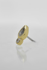 Anatometal Anatometal Icon with White CZ YG