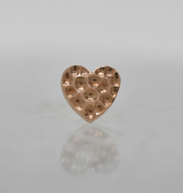 Junipurr Junipurr 2.5mm Hammered Heart RG