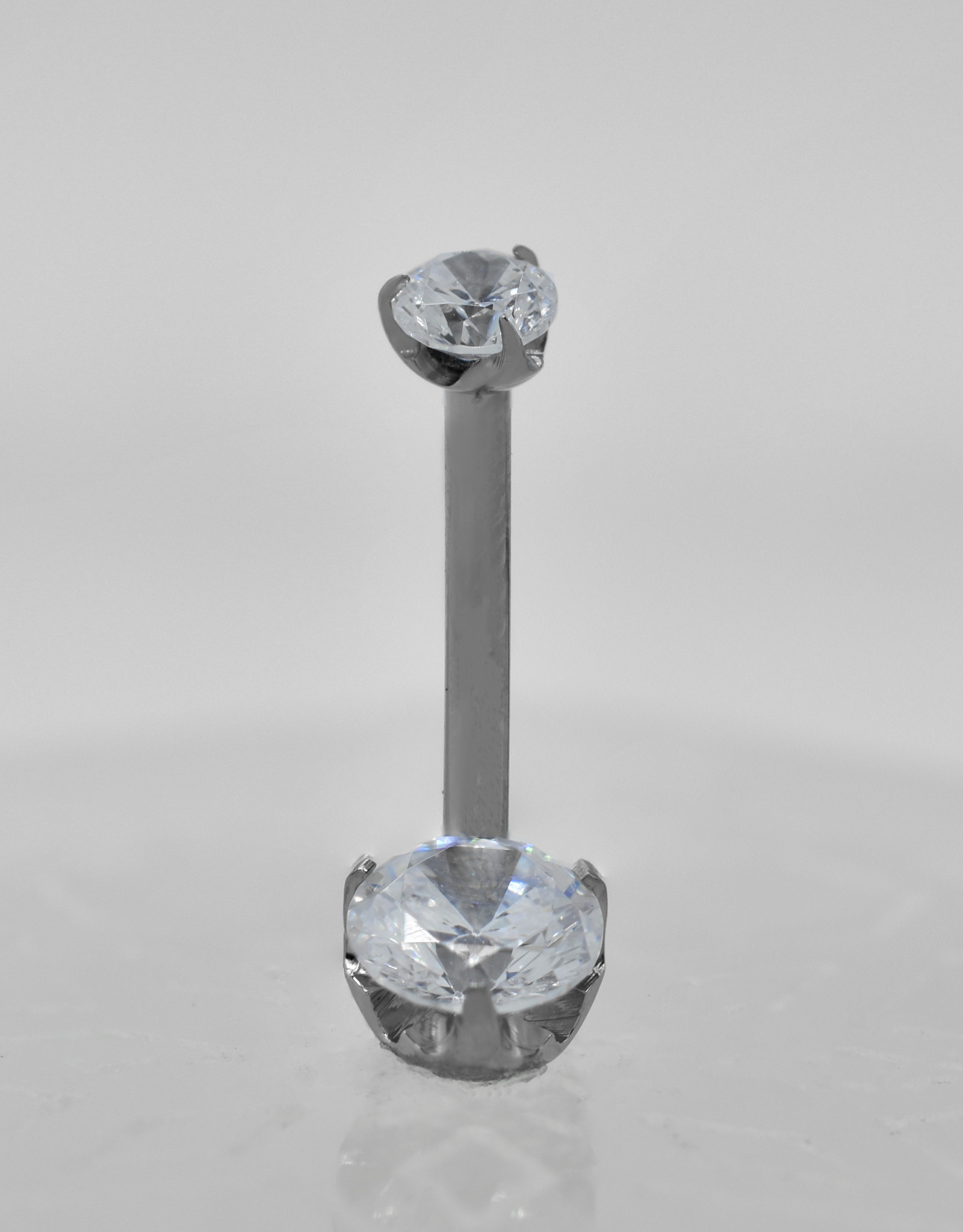 Intrinsic Intrinsic 14g 7/16” Navel Curve with White CZ