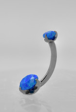 Intrinsic Intrinsic 14g 7/16” Navel Curve with Pacific Opal