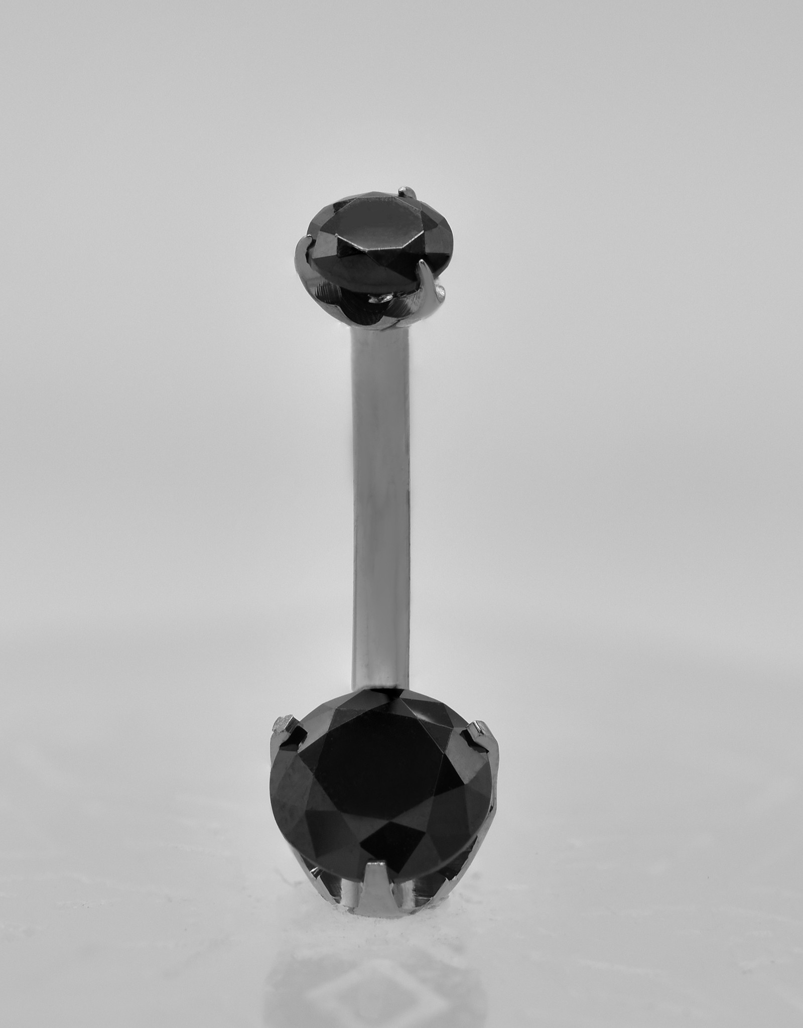 Intrinsic Intrinsic 14g 7/16” Navel Curve with Black CZ