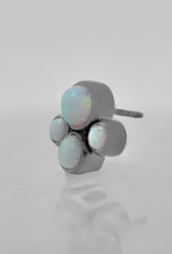 Intrinsic Intrinsic Small 4 Gem Cluster White Opal