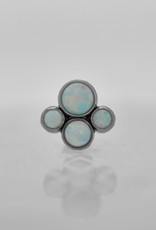 Intrinsic Intrinsic Small 4 Gem Cluster White Opal