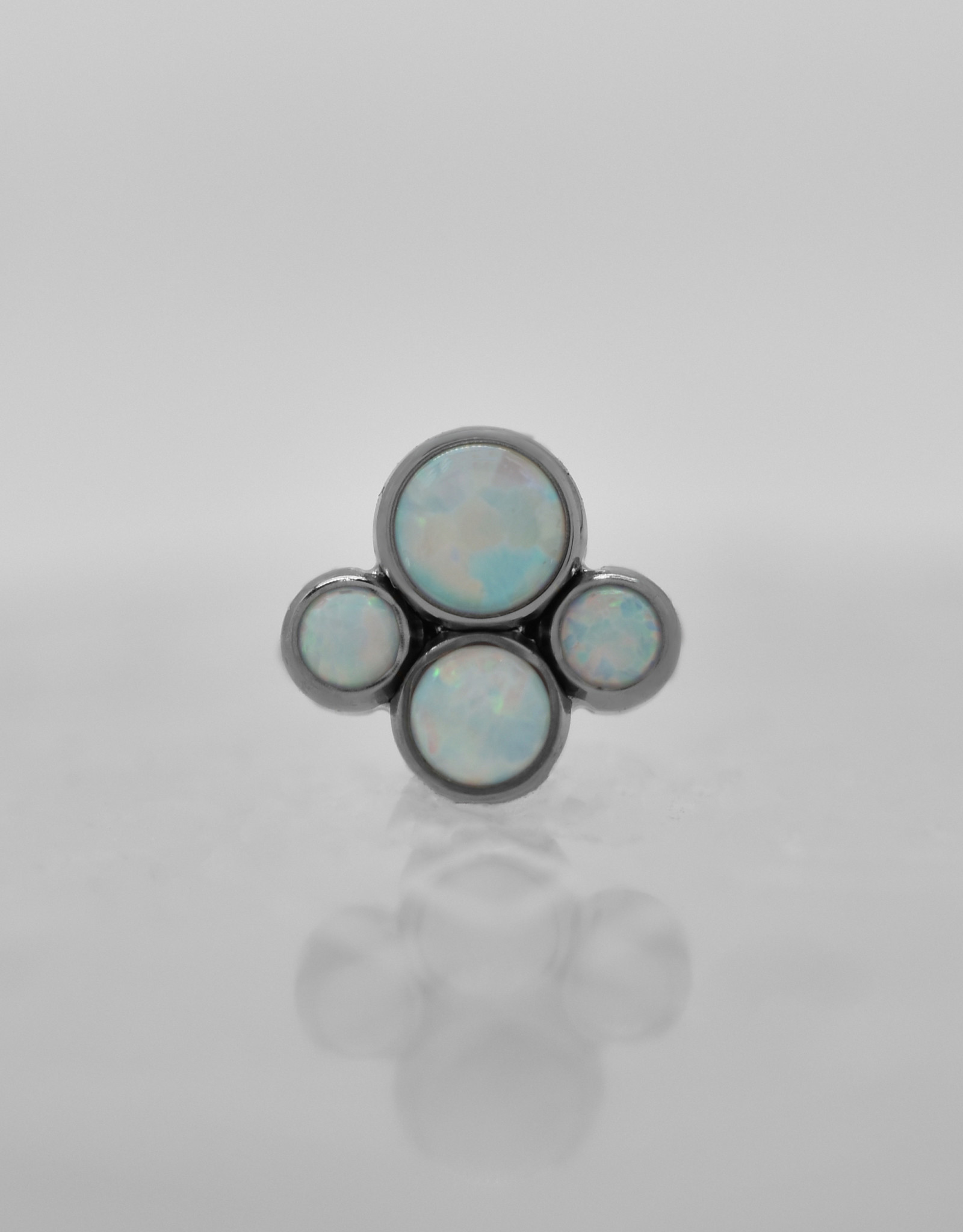 Intrinsic Intrinsic Small 4 Gem Cluster White Opal