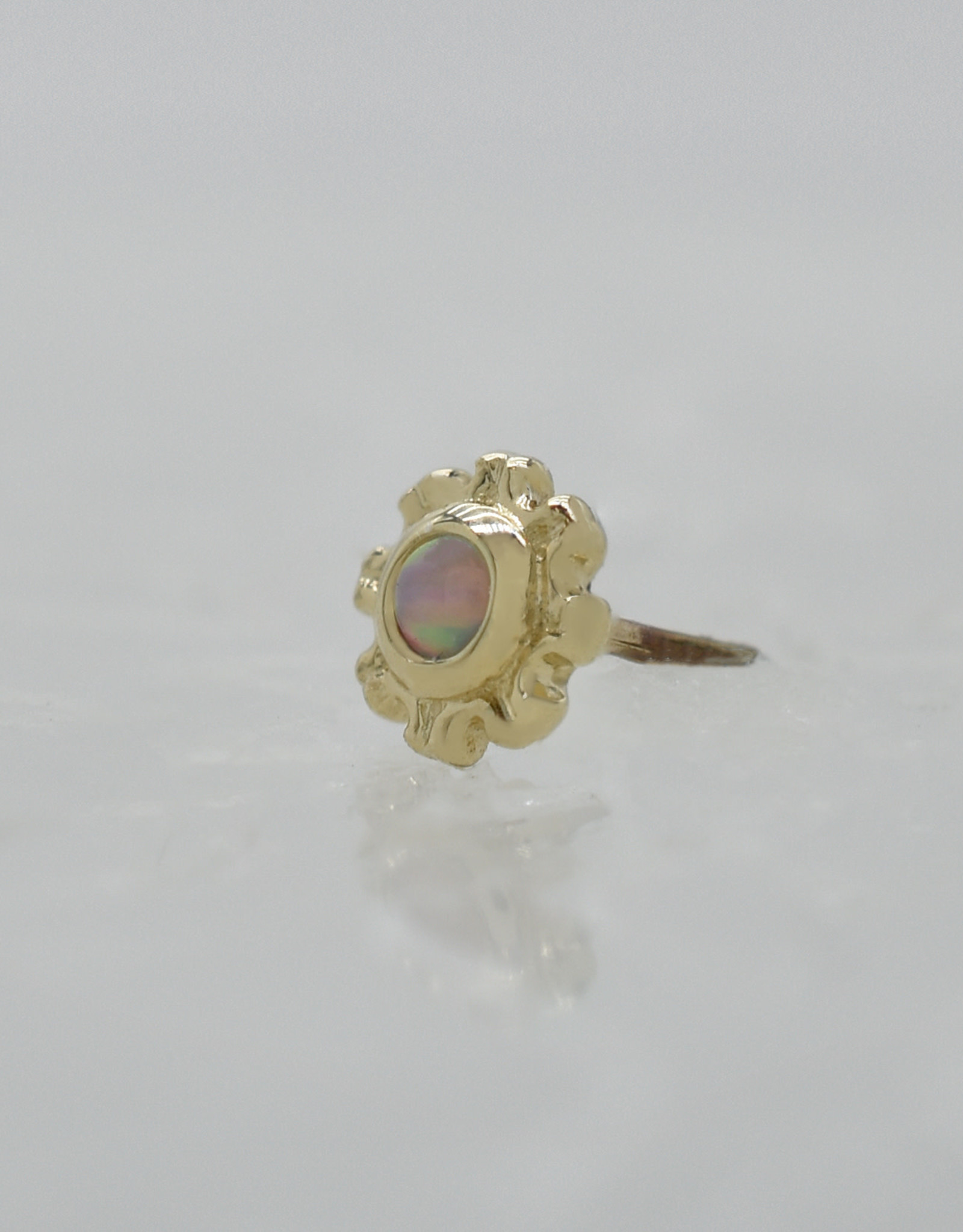 BVLA BVLA 3.5mm Firenze with Synthetic White Opal YG