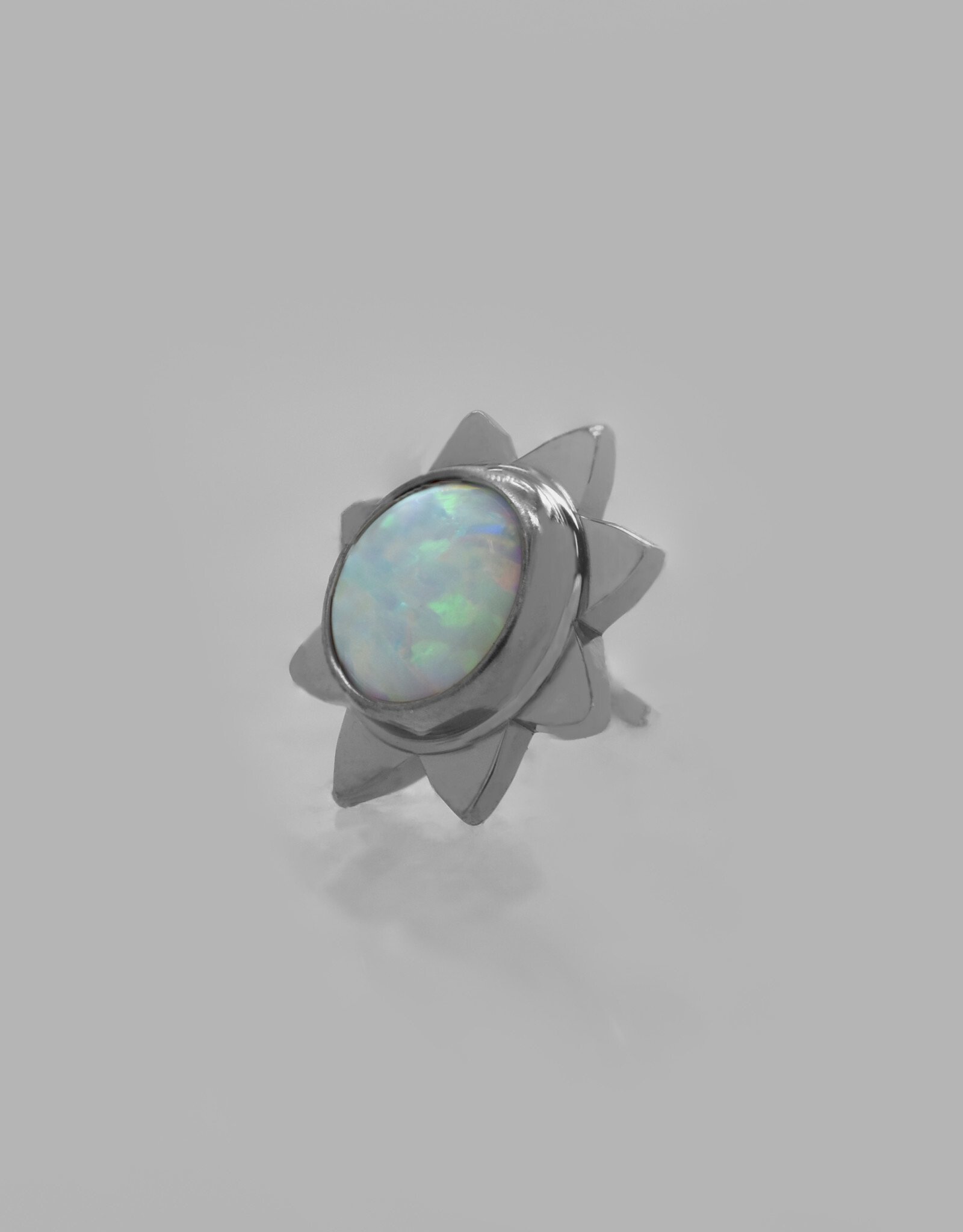 Neometal 3mm Sun with White Opal Ti