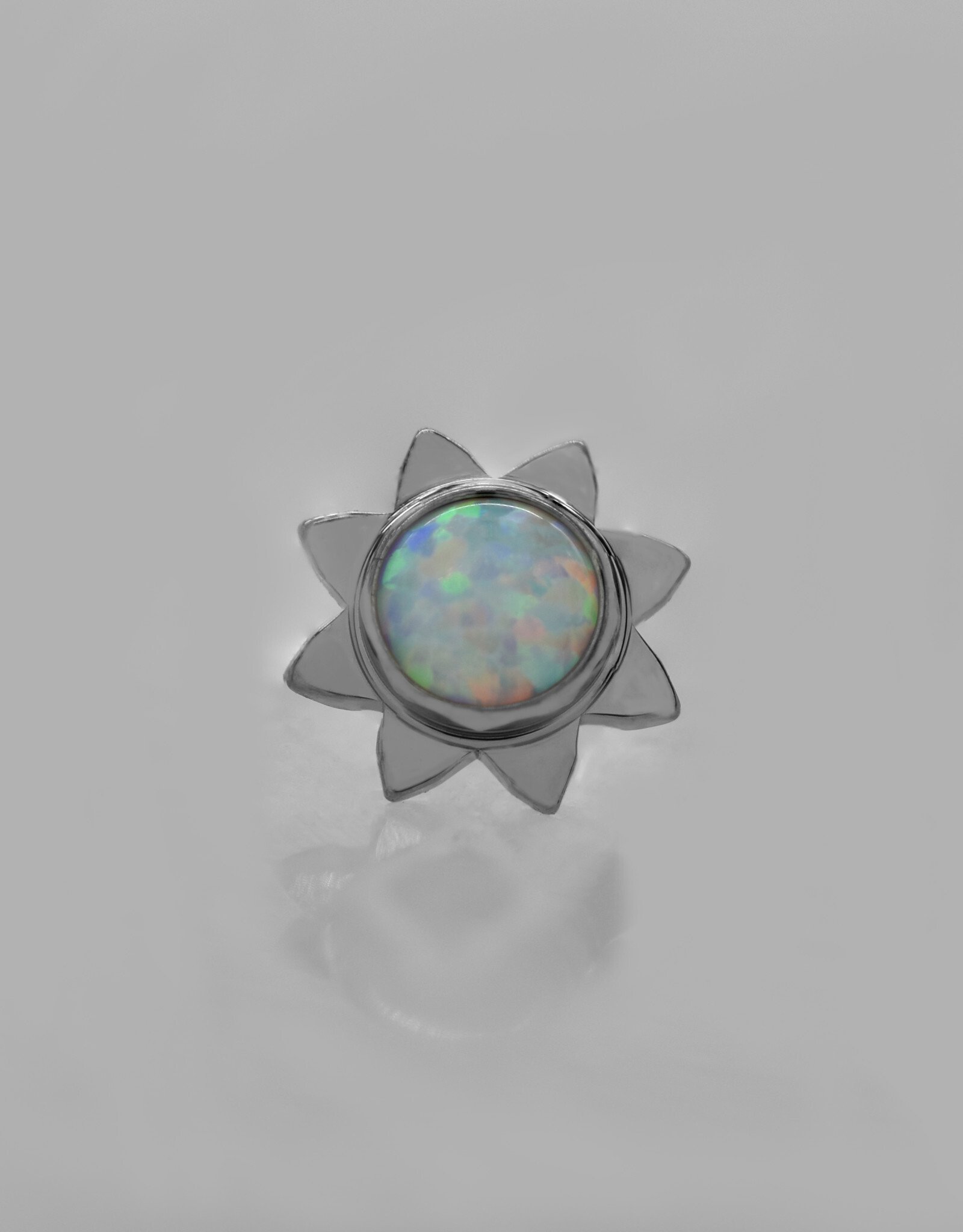 Neometal 3mm Sun with White Opal Ti