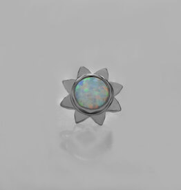 Neometal 3mm Sun with White Opal Ti