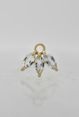Buddha Jewelry Organics Buddha Moet Charm with White CZ YG