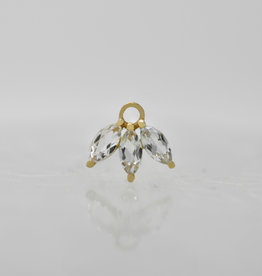 Buddha Jewelry Organics Buddha Moet Charm with White CZ YG