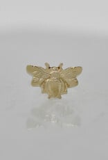 Mushroom Body Jewelry Mushroom 14g /12g  Small Bumble Bee YG