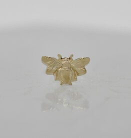 Mushroom Body Jewelry Mushroom 14g /12g  Small Bumble Bee YG