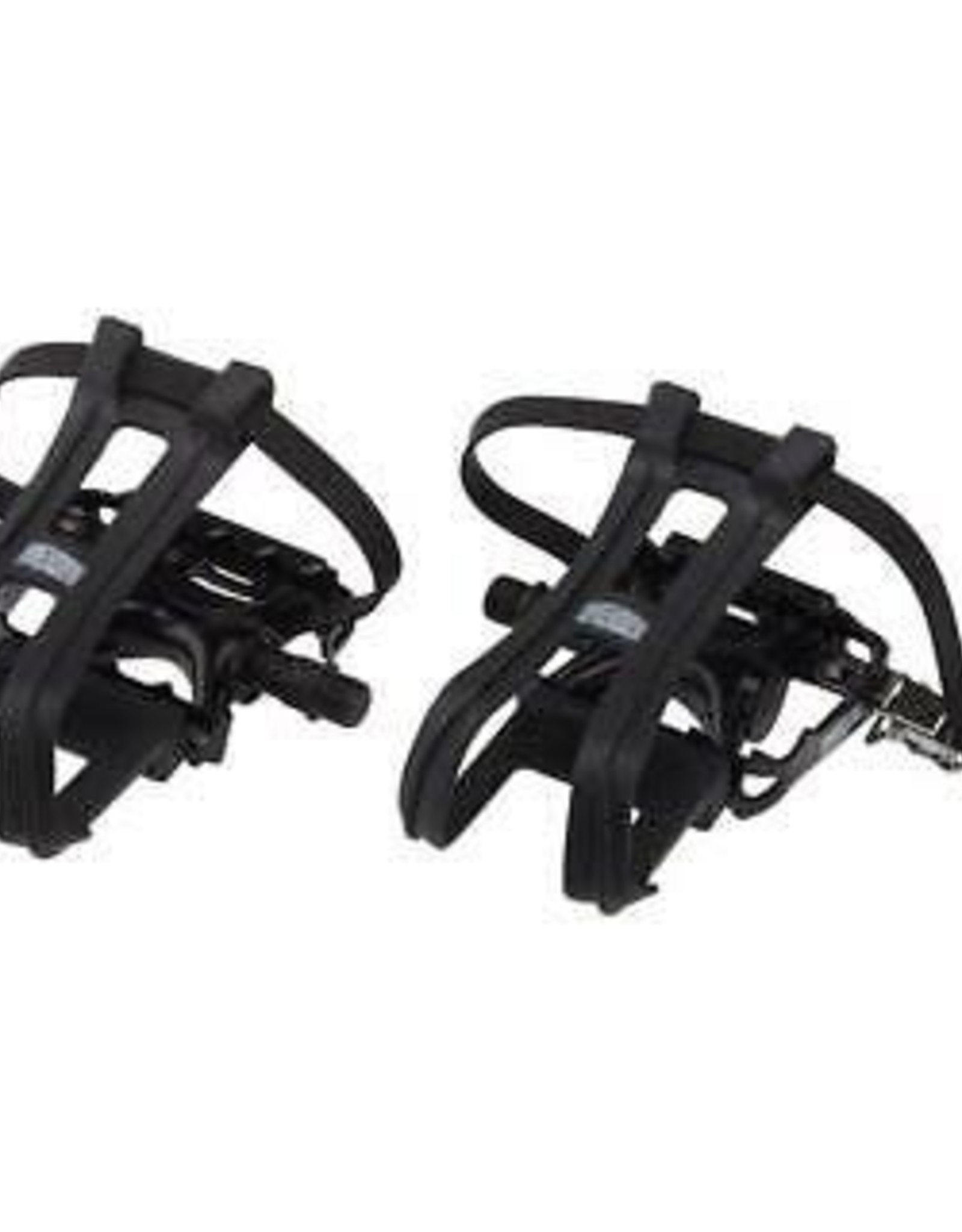 Dimension DIMENSION COMPE PEDALS/TOE CLIPS COMBO 9/16" BLACK