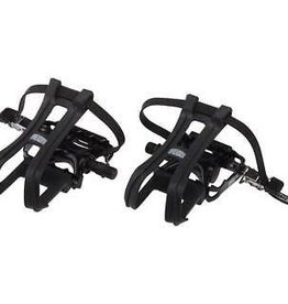 Dimension DIMENSION COMPE PEDALS/TOE CLIPS COMBO 9/16" BLACK