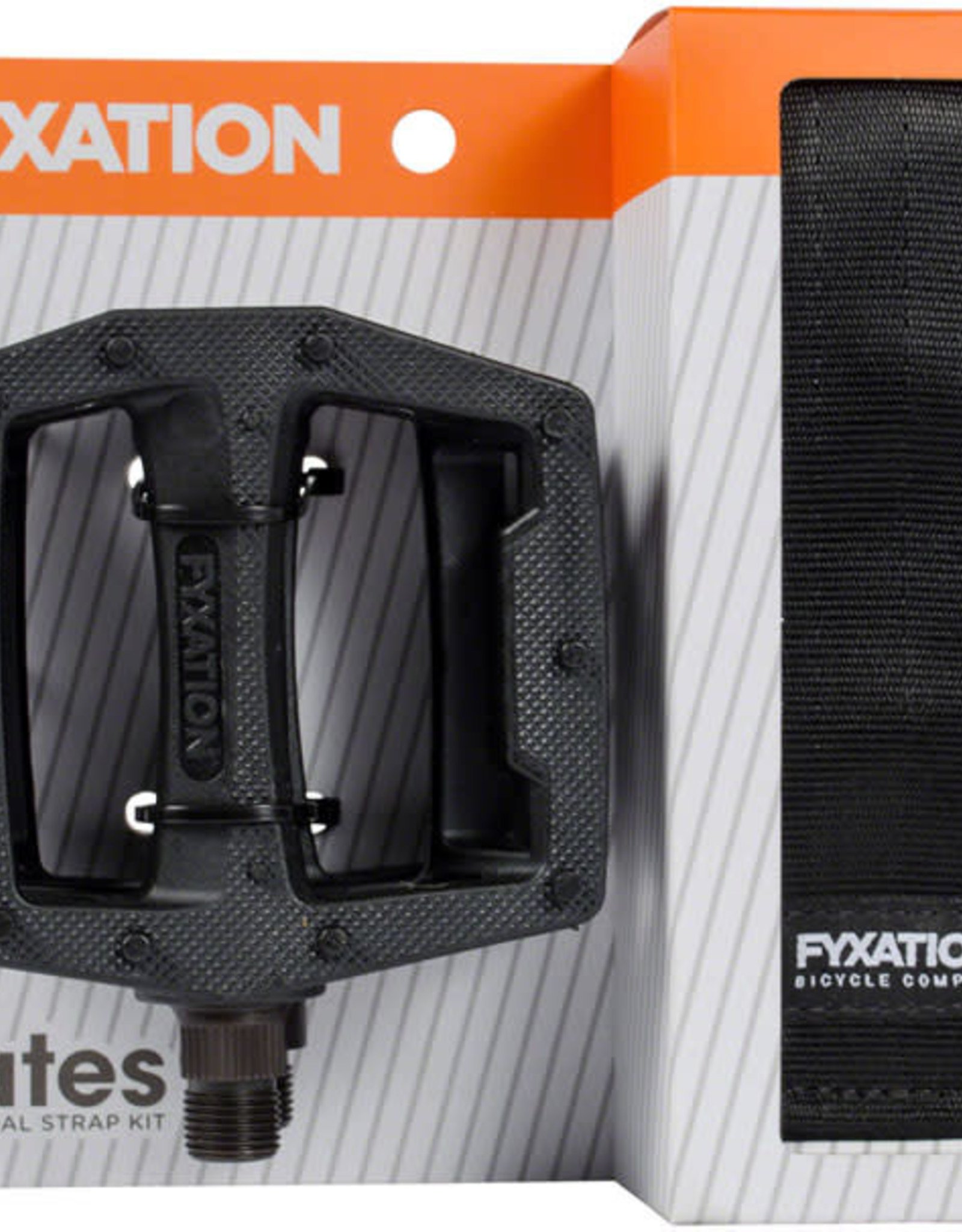 Fyxation FYXATION PEDAL AND STRAP KIT 9/16" BLACK