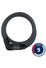 ABUS ABUS Combination Cable Lock Steel-O-Flex Tresor 6615C 85cm x 15mm with Mount Black