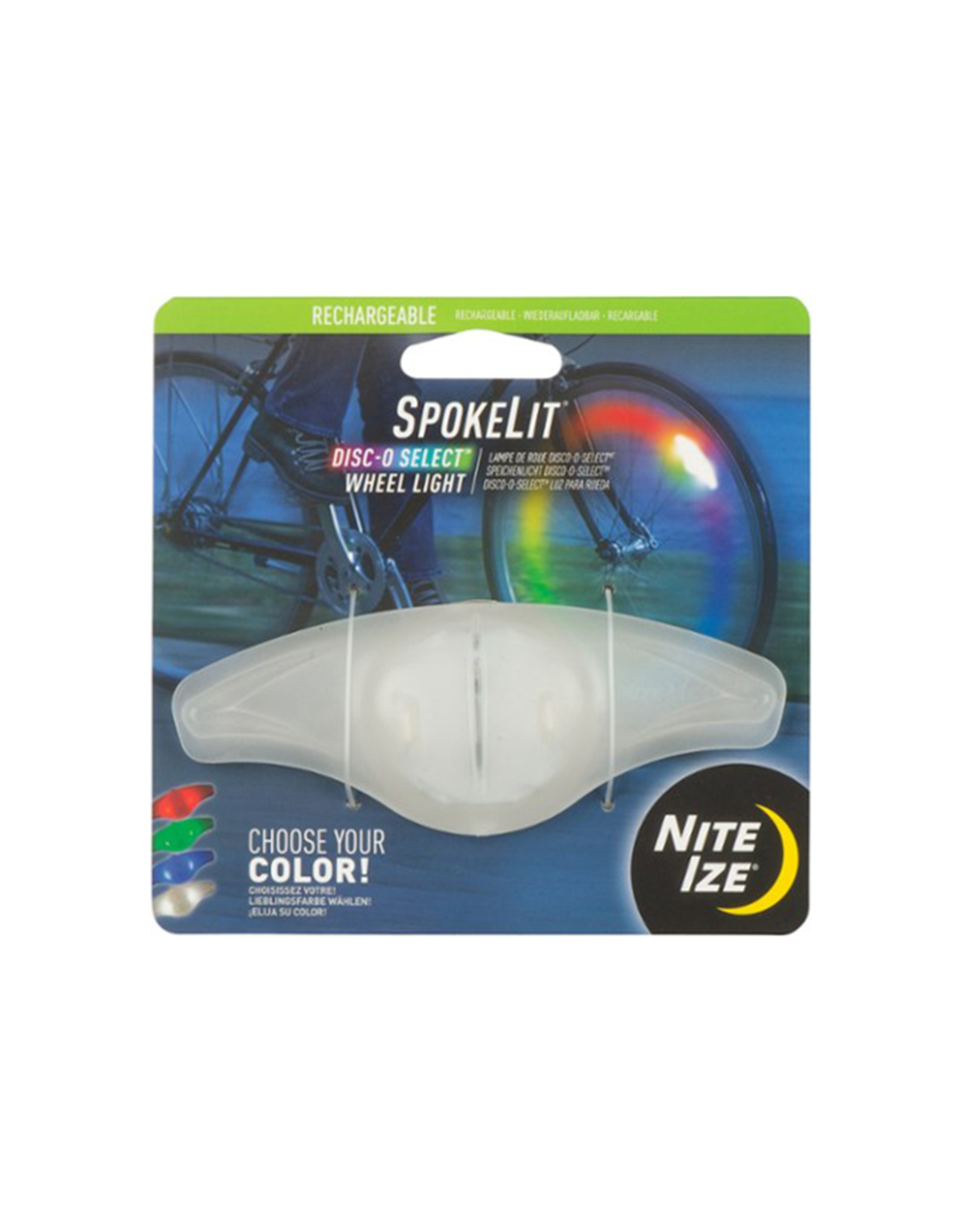 Nite Ize NITE IZE SPOKELIT DISC-O USB LED WHEEL LIGHT