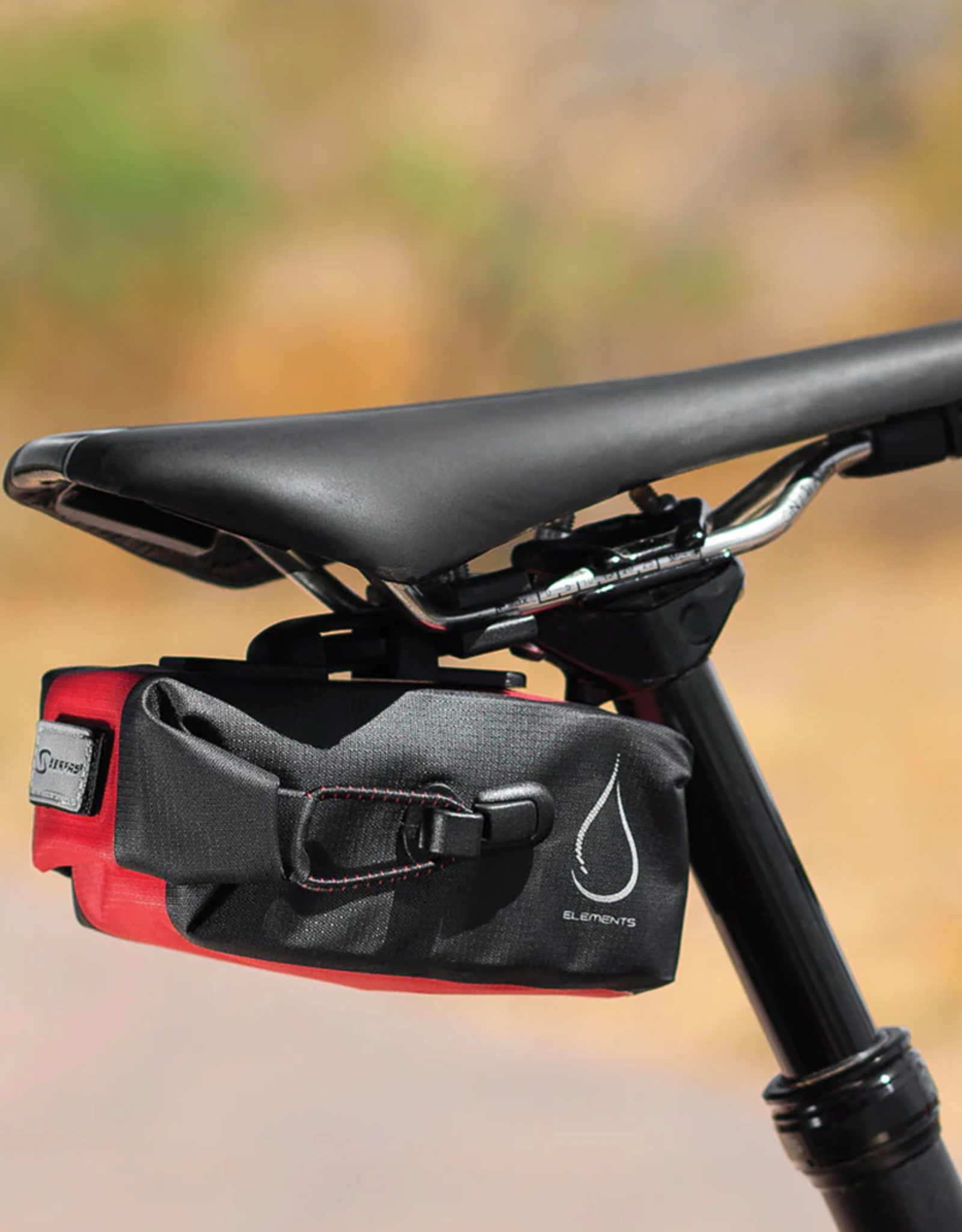 SERFAS SERFAS MONSOON WATERPROOF ROLL TOP SADDLE BAG MEDIUM RED