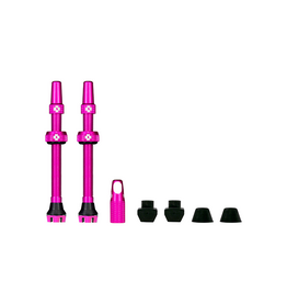 Muc-Off Muc-Off V2 Tubeless Valve Kit Pair 44mm Pink