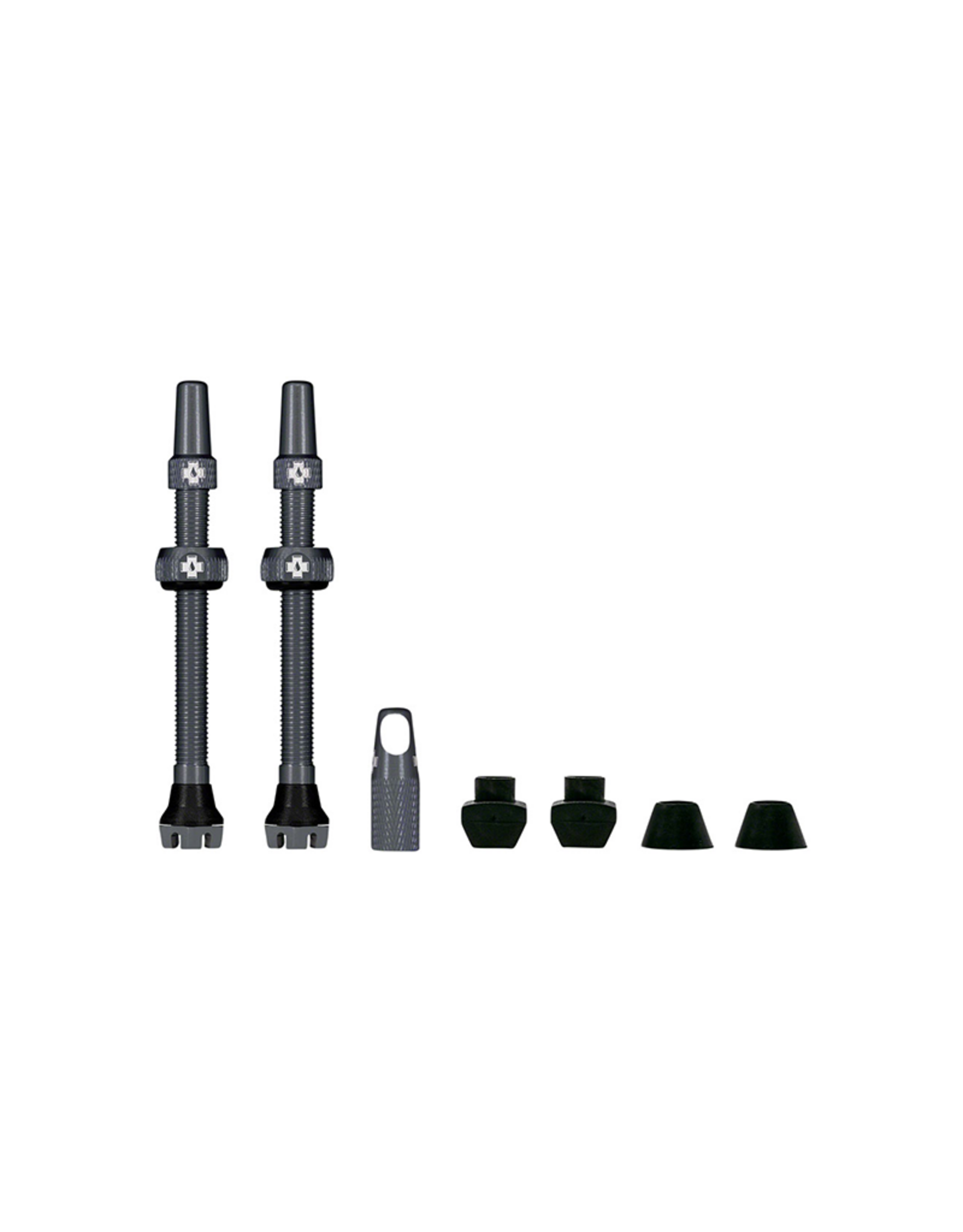 Muc-Off Muc-Off V2 Tubeless Valve Kit Pair 44mm Gray