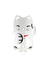 PDW Portland Design Works Lucky Cat Water Bottle Cage White Cat