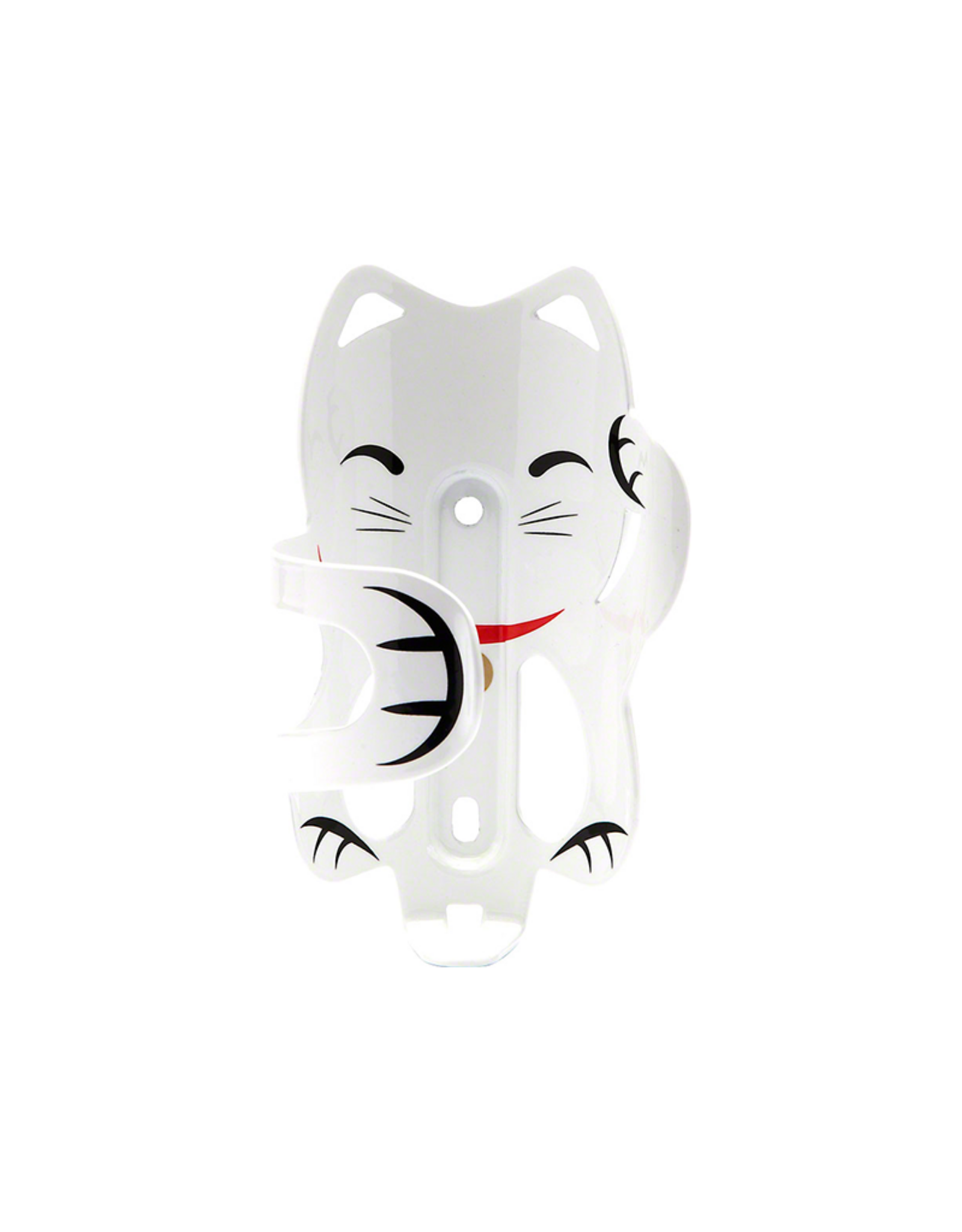 PDW Portland Design Works Lucky Cat Water Bottle Cage White Cat