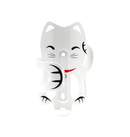PDW Portland Design Works Lucky Cat Water Bottle Cage White Cat