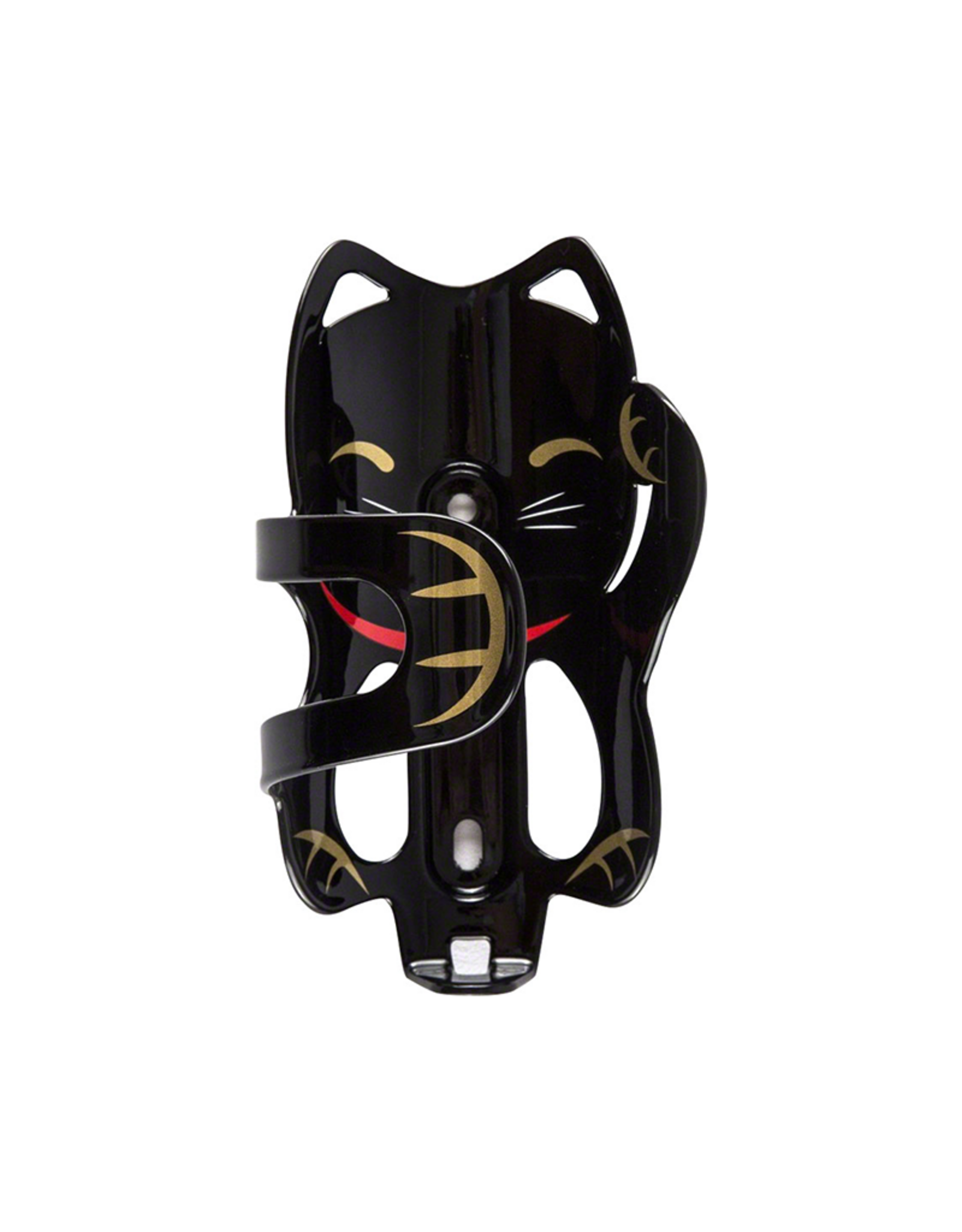 PDW Portland Design Works Lucky Cat Water Bottle Cage Black Cat