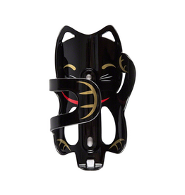 PDW Portland Design Works Lucky Cat Water Bottle Cage Black Cat
