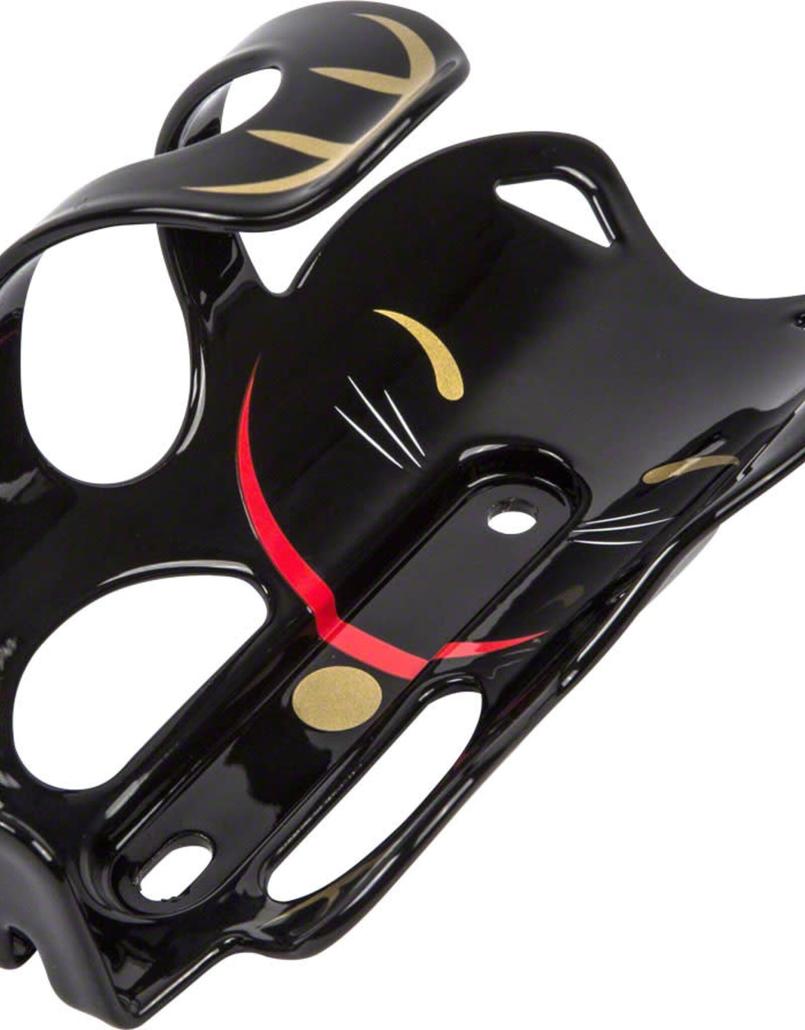 PDW Portland Design Works Lucky Cat Water Bottle Cage Black Cat