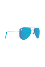 BLENDERS Eyewear BLENDERS A SERIES Blue Angel Gloss Silver/Blue Polarized