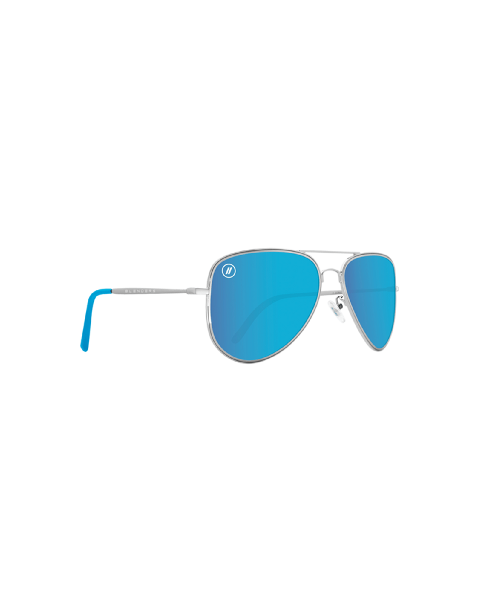 BLENDERS Eyewear BLENDERS A SERIES Blue Angel Gloss Silver/Blue Polarized