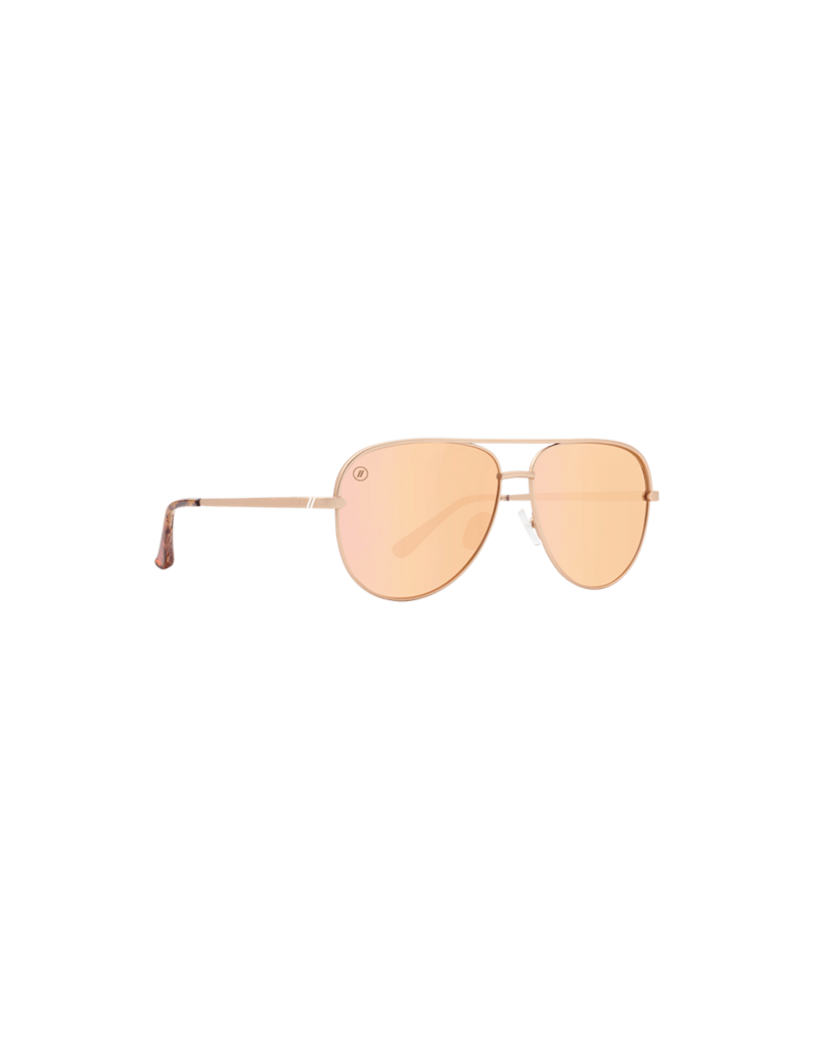 BLENDERS Eyewear BLENDERS SHADOW Flirt Wagon Matte Gold Polarized Champagne Mirrored
