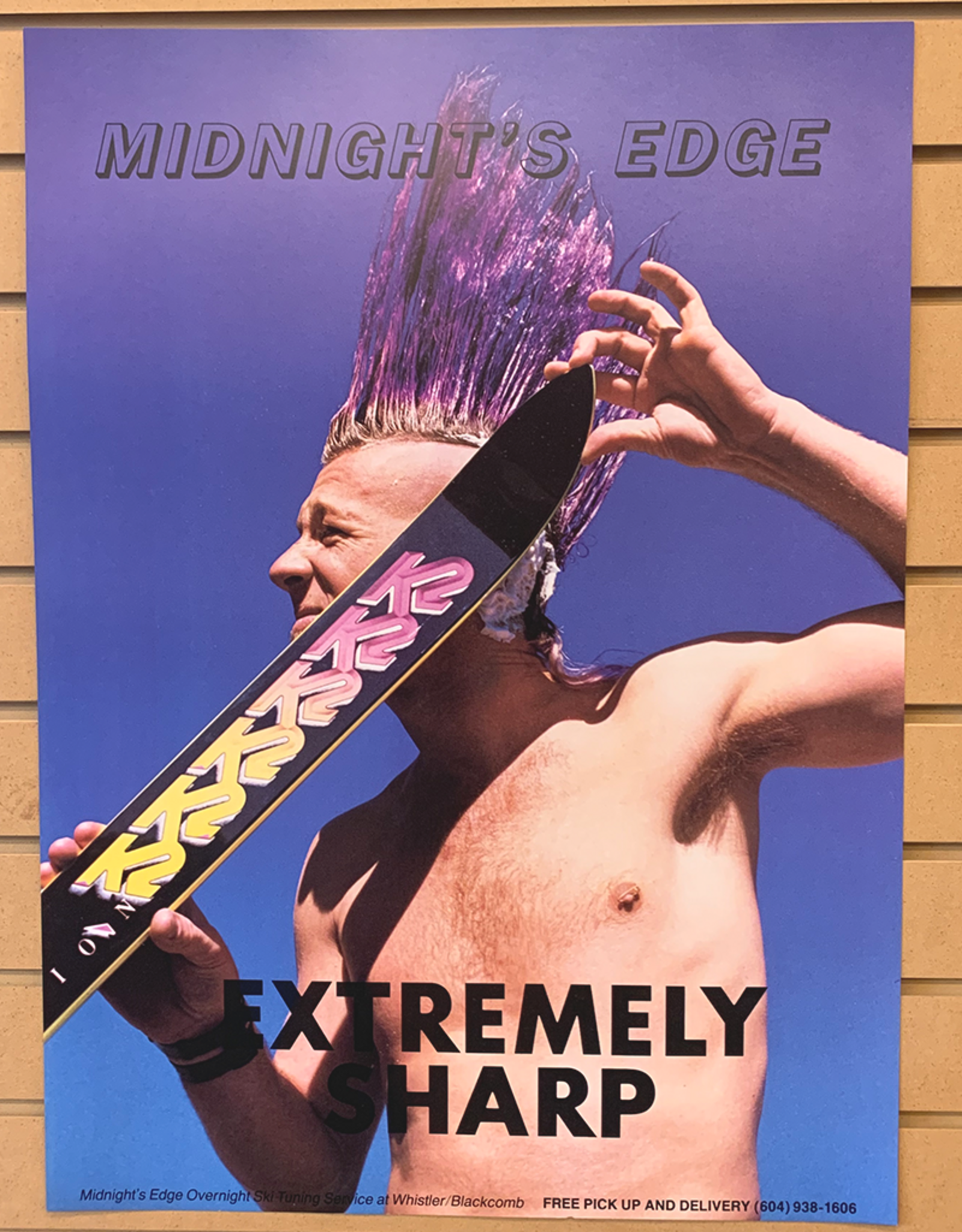 K2 Ski Poster Glen Plake Midnight's Edge Rare Limited Edition